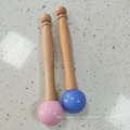 Gummi -Ball -Gesangsschüssel Holzschläger